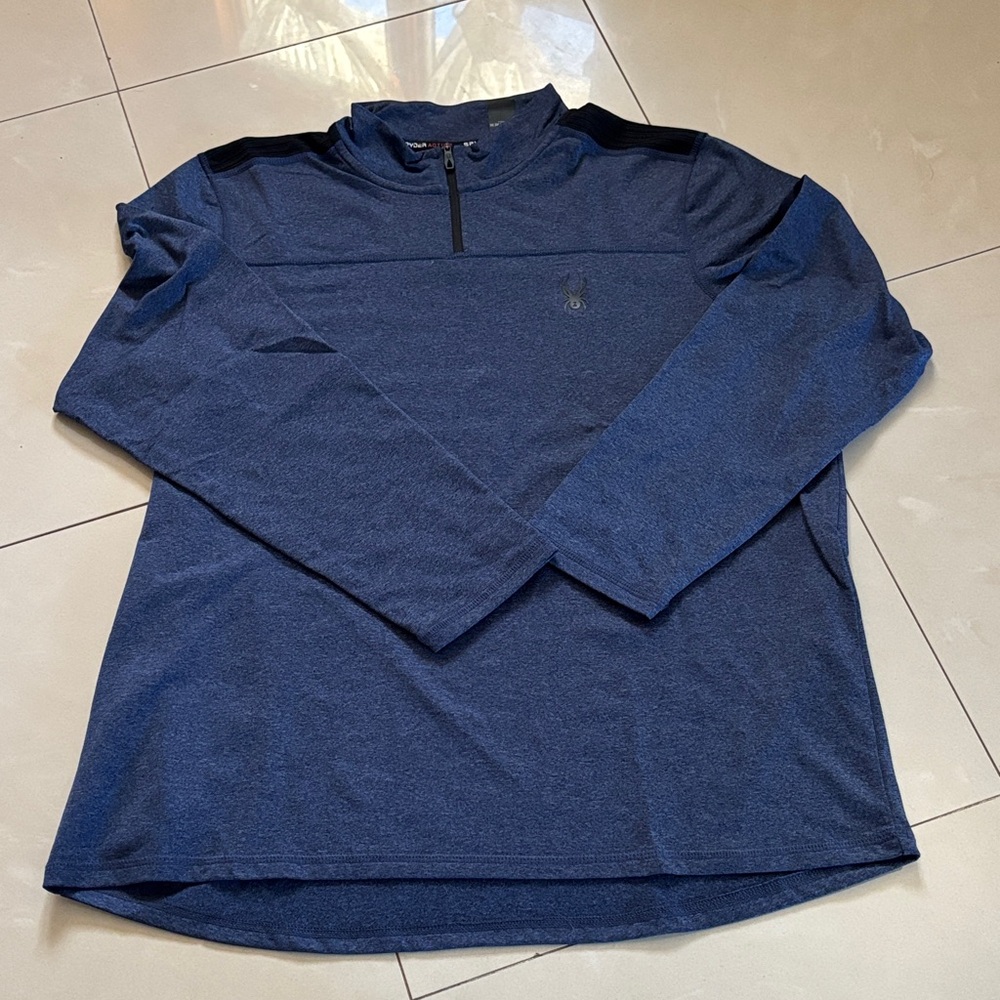 Spyder Active Blue Quarter-Zip Pullover